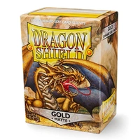 Dragon Shield Sleeves - Box 100 Gold Matte