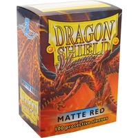 Dragon Shield Sleeves - Box 100 Red Matte
