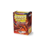 Dragon Shield Sleeves - Box 100 Red Matte