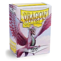 Dragon Shield Sleeves - Box 100 Pink Matte