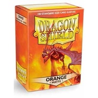 Dragon Shield Sleeves - Box 100 Orange Matte