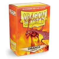 Dragon Shield Sleeves - Box 100 Orange Matte