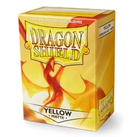 Dragon Shield Sleeves - Box 100 Yellow Matte