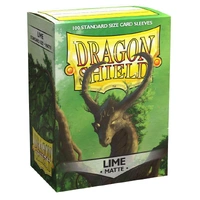 Sleeves - Dragon Shield - Box 100 - Matte Lime