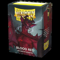 Dragon Shield Sleeves - Box 100 Blood Red Matte
