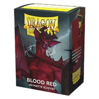 Dragon Shield Sleeves - Box 100 Blood Red Matte
