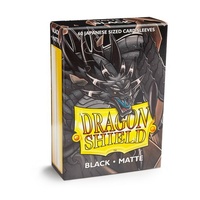 Sleeves - Dragon Shield Japanese- Box 60 - Black MATTE