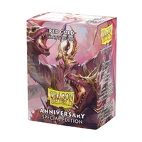 Dragon Shield: Sleeves Matte Dual Anniversary Special Edition: Pomegranate & Gold