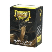 Dragon Shield: Sleeves Matte Dual Black & Gold