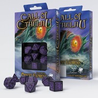 Q Workshop Call of Cthulhu Horror on the Orient Express Black & Purple Dice Set 7