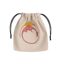 Q Workshop Dragon Beige & Multicolor Dice Bag