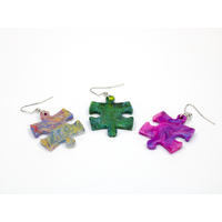 CHX 54013 Earrings Festive® Puzzle Piece Pair (Assorted Colors)