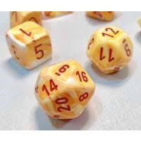 Chessex 27853 Festive 12mm d6 Sunburst/Red Block