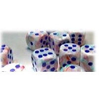 Chessex 27944 Festive 12mm d6 Pop Art/Blue Block