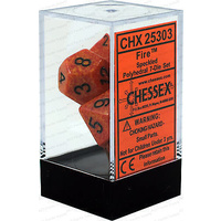 Chessex 25303 Speckled Fire 7-Die Set