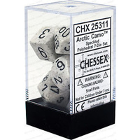 Chessex 25311 Speckled Arctic Camo 7-die set