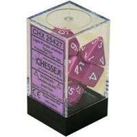 Chessex 25427 Opaque Polyhedral Light Purple/white 7-Die Set