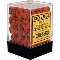 Chessex 25903 Speckled 12mm d6 Fire