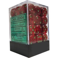 Chessex 25904 Speckled 12mm d6 Strawberry