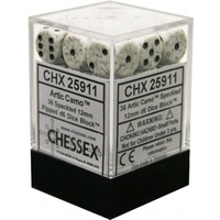 Chessex 25911 Speckled 12mm d6 Arctic Camo