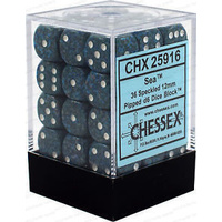 Chessex 25916 Speckled 12mm d6 Sea