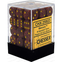 Chessex 25923 Speckled 12mm d6 Mercury