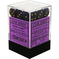 Chessex 25937 Speckled 12mm d6 Golden Cobalt