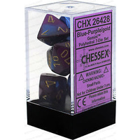 Chessex 26428 Gemini Blue-purple w/gold 7-Die Set