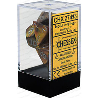 Chessex 27493 Lustrous Gold/silver 7-Die Set