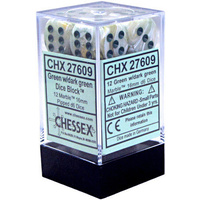 Chessex 27609 Marble Green/Dark Green 16mm Brick 12