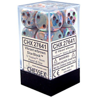 Chessex 27641 Festive Vibrant/Brown 16mm Brick 12