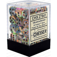 Chessex 27841 Festive Vibrant/Brown 12mm Brick 36