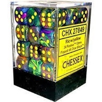 Chessex 27849 Festive Rio/Yellow 12mm Brick 36