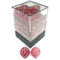 Chessex 27924 Ghostly Glow 12mm d6 Pink/Silver