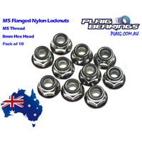 Plaig 5mm Flanged Nylock Hex Nuts