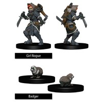 WizKids Girl Rogue & Badger