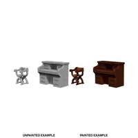 WizKids Deep Cuts Unpainted Miniatures Desk & Chair