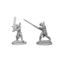 Pathfinder Deep Cuts Unpainted Miniatures Female Human Barbarian