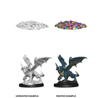Dungeons & Dragons Nolzurs Marvelous Unpainted Miniatures Blue Dragon Wyrmling