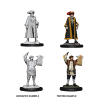 WizKids Deep Cuts Unpainted Miniatures Mayor & Town Crier