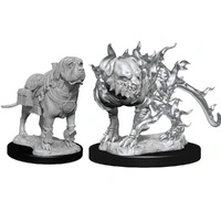 Dungeons & Dragons Nolzurs Marvelous Unpainted Miniatures Mastif and Shadow Mastif