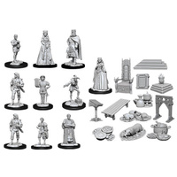 WizKids Deep Cuts Unpainted Miniatures Towns People Castle