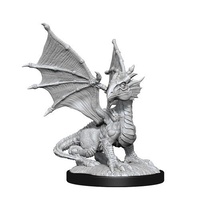 Dungeons & Dragons Nolzurs Marvelous Unpainted Miniatures Silver Dragon Wyrmling & Female Halfling