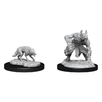 Dungeons & Dragons Nolzurs Marvelous Unpainted Miniatures Jackalwere & Jackal