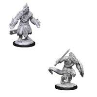 Dungeons & Dragons Nolzurs Marvelous Unpainted Miniatures Lizardfolk Barbarian & Lizardfolk Cleric
