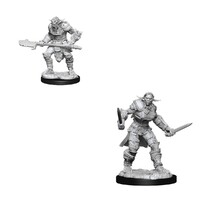 Dungeons & Dragons Nolzurs Marvelous Unpainted Miniatures Bugbear Barbarian Male & Bugbear Rogue Female