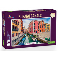 Funbox Puzzle Burano Canals Venice Italy Puzzle 1,000 pieces