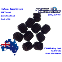 Plaig Bearings M4x4 Grub Screws