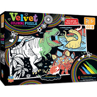 Masterpieces 60pc Kids Velvet Coloring Dinosaurs Jigsaw Puzzle 