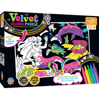 Masterpieces 60pcs Kids Velvet Coloring Mermaid Jigsaw Puzzle